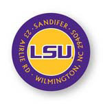 Noteworthy Collections College Address Labels - LSU Purple Label (Louisiana State University) (CQ-LSU02)