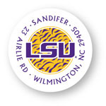 Noteworthy Collections College Address Labels - Tiger Stripe Label (Louisiana State University) (CQ-LSU08)