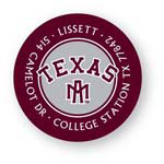 Noteworthy Collections College Address Labels - Maroon & Gray Label (Texas A&M University) (CQ-TAM02)