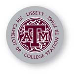 Noteworthy Collections College Address Labels - Circle Burst Label (Texas A&M University) (CQ-TAM05)
