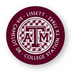 Noteworthy Collections College Address Labels - Gingham Label (Texas A&M University) (CQ-TAM06)