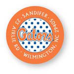 Noteworthy Collections College Address Labels - Polka Dot Blue Label (University of Florida) (CQ-UF03)