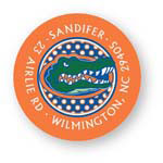 Noteworthy Collections College Address Labels - Polka Dot Gator head Label (University of Florida) (CQ-UF10)
