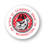 Noteworthy Collections College Address Labels - UGA Polka Dot Label (University of Georgia) (CQ-UGA08)