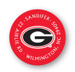 Noteworthy Collections College Address Labels - �G� Red Label (University of Georgia) (CQ-UGA09)