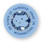 Noteworthy Collections College Address Labels - Circle Burst Label (University of North Carolina) (CQ-UNC04)