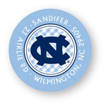 Noteworthy Collections College Address Labels - Gingham Label (University of North Carolina) (CQ-UNC05)