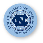 Noteworthy Collections College Address Labels - Carolina Polka Dot Label (University of North Carolina) (CQ-UNC10)