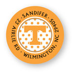 Noteworthy Collections College Address Labels - Polka Dot Label (University of Tennessee) (CQ-UTN03)