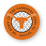 Noteworthy Collections College Address Labels - Polka Dot Label (University of Texas) (CQ-UTX03)