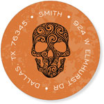 Noteworthy Collections - Address Labels (Spidery Skull Flame) (Q-1154)
