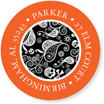 Noteworthy Collections - Address Labels (Book Plate Swirly Skulls) (Q-1165)