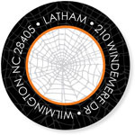 Noteworthy Collections - Address Labels (Book Plate Spider Web) (Q-1168)