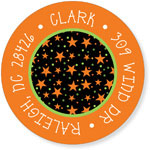 Noteworthy Collections - Address Labels (Book Plate Halloween Stars) (Q-1169)
