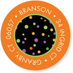 Noteworthy Collections - Address Labels (Book Plate Halloween Dots) (Q-1171)