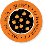 Noteworthy Collections - Address Labels (Book Plate Pumpkins) (Q-1173)