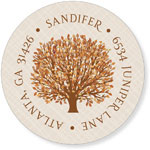 Noteworthy Collections - Address Labels (Autumn Tree) (Q-1570)