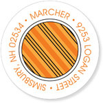 Noteworthy Collections - Address Labels (Halloween Stripes) (Q-1582)