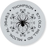 Noteworthy Collections - Address Labels (Spooky Spider Silver) (Q-1589)
