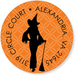 Noteworthy Collections - Address Labels (Witch Silhouette) (Q-1594)