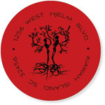 Noteworthy Collections - Address Labels (Skeleton Wedding Red) (Q-1610)