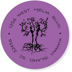 Noteworthy Collections - Address Labels (Skeleton Wedding Plum) (Q-1612)