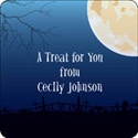 Noteworthy Collections - Halloween Address Labels (Witch in Flight) (SQ-360)