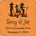 Noteworthy Collections - Halloween Address Labels (Trio of Witches) (SQ-368)