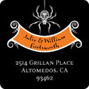 Noteworthy Collections - Halloween Address Labels (Web Crawler) (SQ-370)