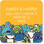 Noteworthy Collections - Address Labels (Monster Bash Yellow) (SQ2-1602)