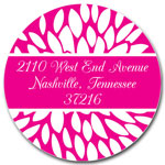 Prints Charming Address Labels - Hot Pink Modern Floral