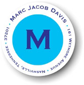 Prints Charming Address Labels - Blue Big Dot (L90106)