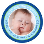 Prints Charming Address Labels - Big Blue Bubble (L9030)