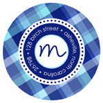 Prints Charming Address Labels - Blue Plaid (L9039)