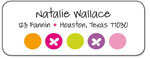 Queen Bee Personalized Return Address Labels - Candy Dot (LBL-18)