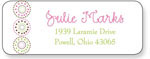 Queen Bee Personalized Return Address Labels - Spirals Mauve (LBL-33)