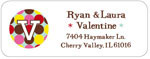 Queen Bee Personalized Return Address Labels - Carnival Dot Yellow (LBL-38)