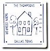Rytex Square Address Label - House