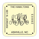 Rytex Address Labels - Square Initial Labels AD (RYD-L3-07-08-AD)