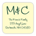 Rytex Address Labels - Square Initial Labels AE (RYD-L3-07-08-AE)