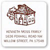 Rytex Square Address Label -AA (L2-08-09-AA)