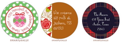 Holiday Address Labels by Sharp & Sally