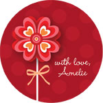 Spark & Spark Return Address Labels (Sweet Valentine Flower)
