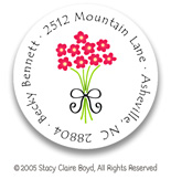 Stacy Claire Boyd Return Address Label/Sticky - Tiny Everyday Bouquet