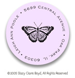 Stacy Claire Boyd Return Address Label/Sticky - Tiny Butterfly Inspiration