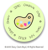 Stacy Claire Boyd Return Address Label/Sticky - Tiny Painting Fun