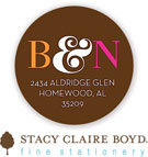 Stacy Claire Boyd Return Address Label/Sticky - A Bold Invitation