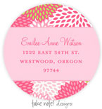Take Note Designs - Address Labels (Pink Mums - Graduation)