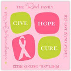 Take Note Designs - Address Labels (Give Hope Cure - Pink) (TND-L0239)