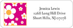 Address Labels by iDesign - Daisies - Hot Pink (Everyday)